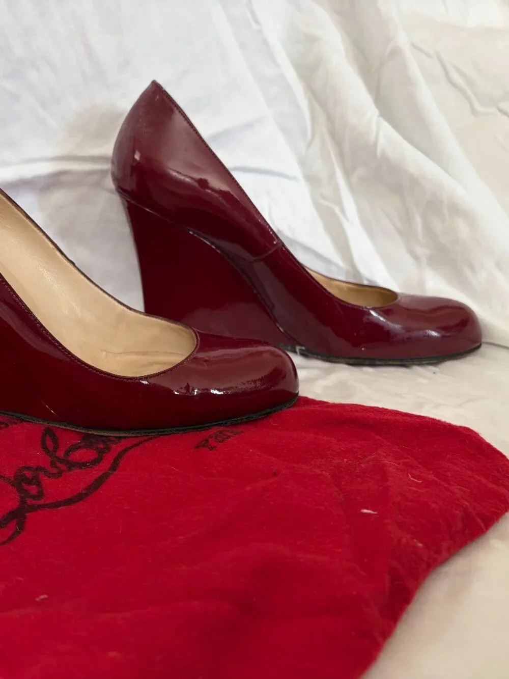 Christian Louboutin Patent Wedge